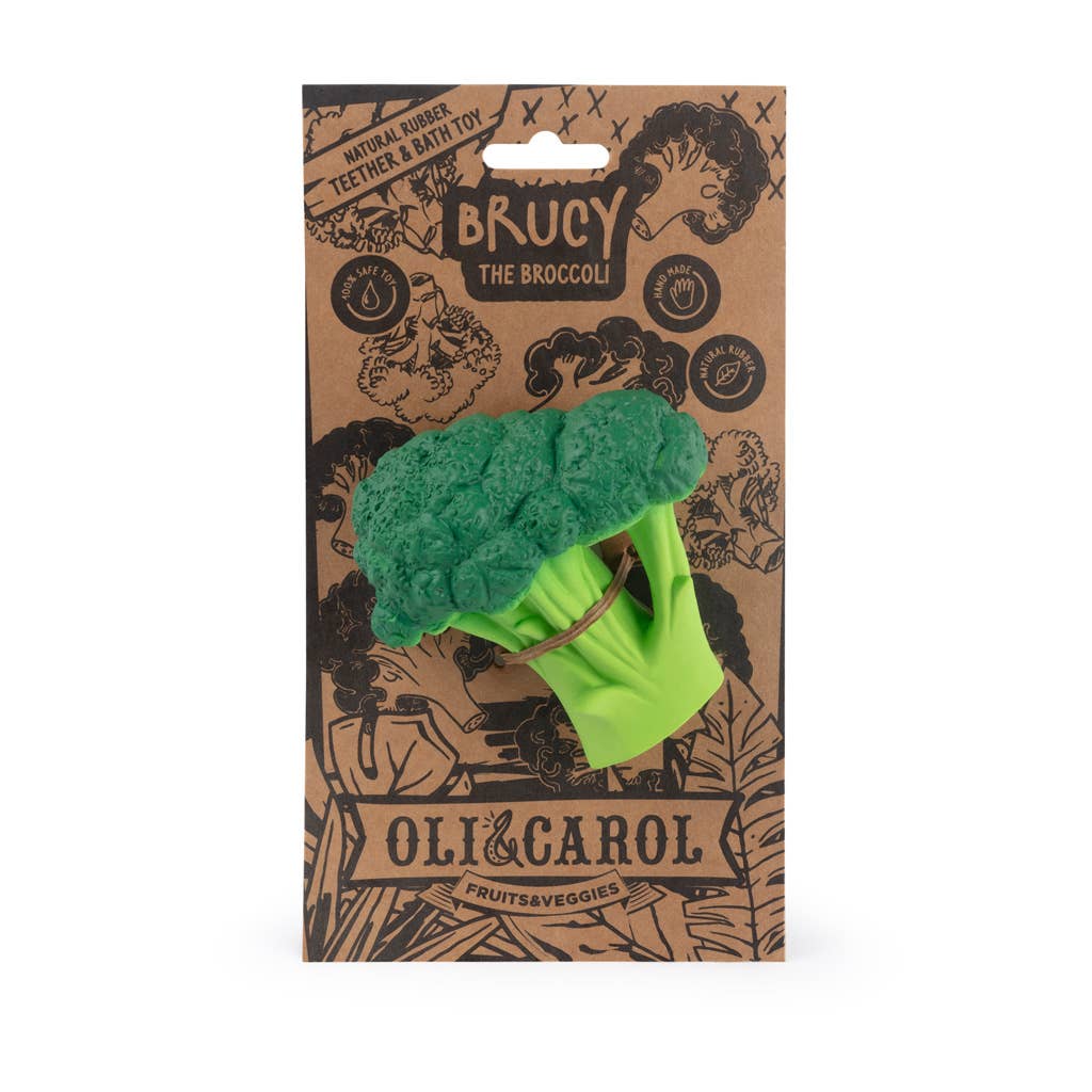 Brucy the Broccoli Natural Baby Teether