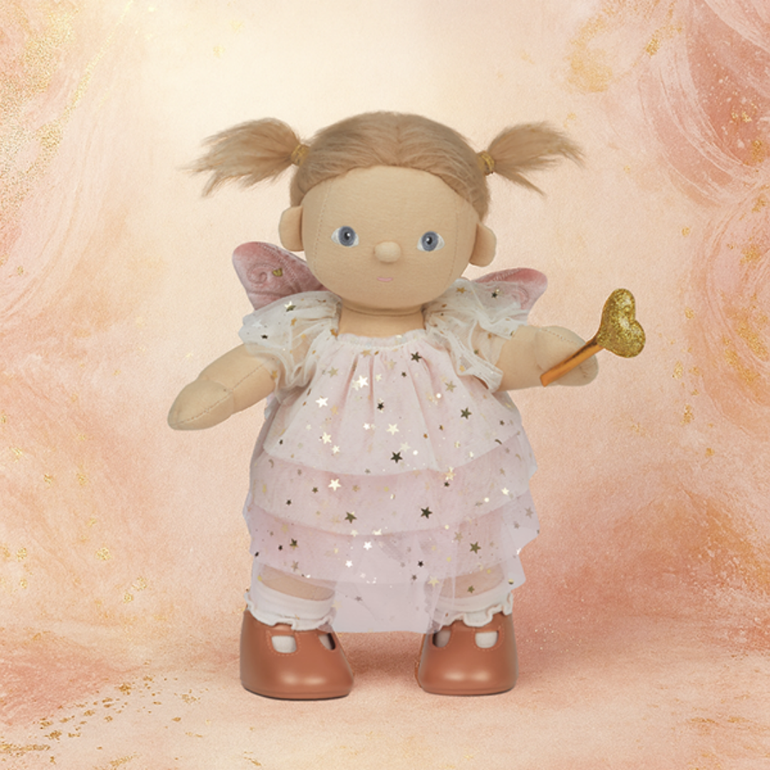 Olli Ella Dinkum Doll Fairy Outfit Set - Pearl