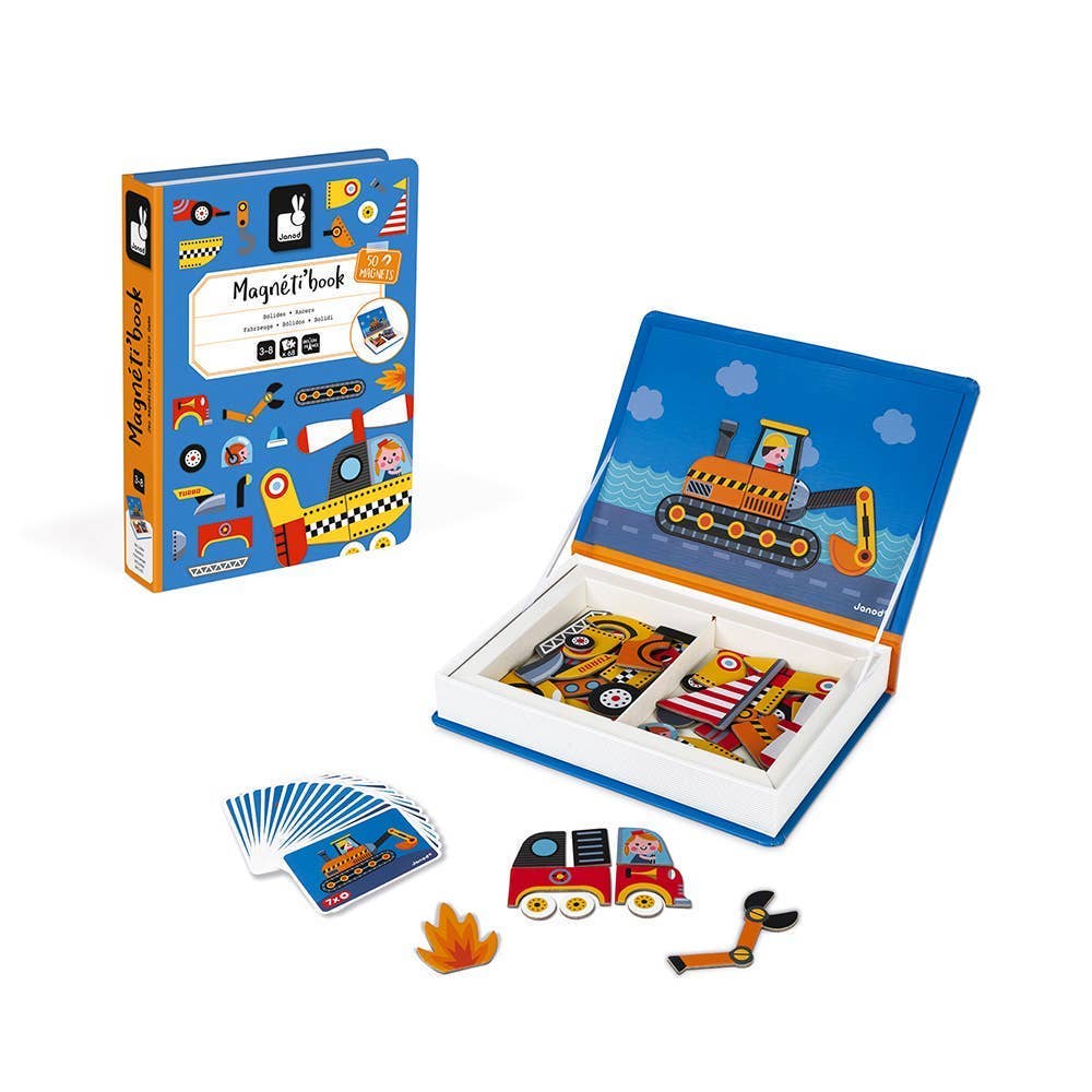 Janod Racers Magneti'Book