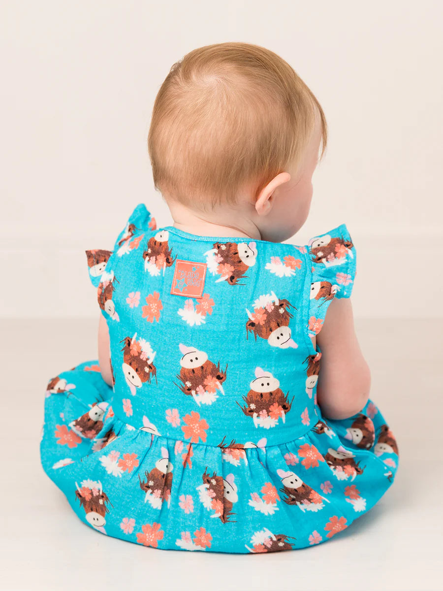 Blade & Rose Bonnie Highland Cow Summer Dress