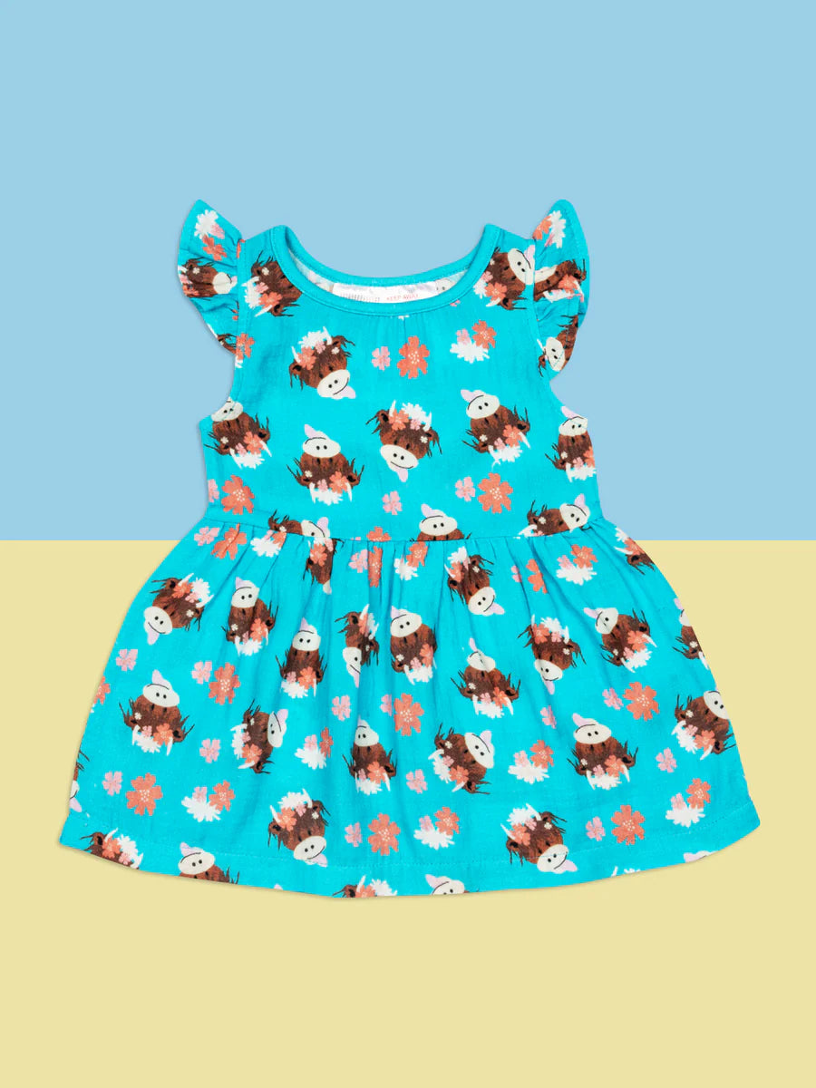 Blade & Rose Bonnie Highland Cow Summer Dress