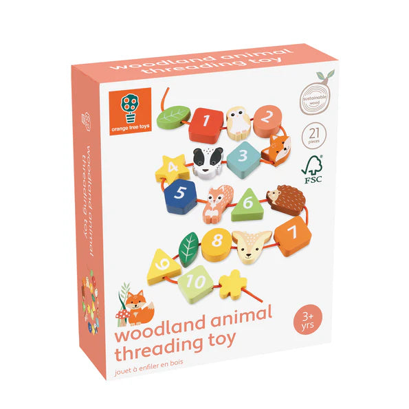Woodland Animal Threading Toy