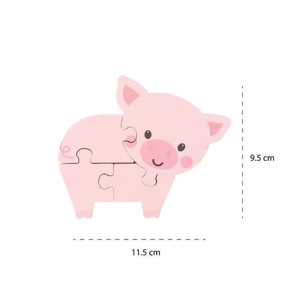 Pig Wooden Puzzle