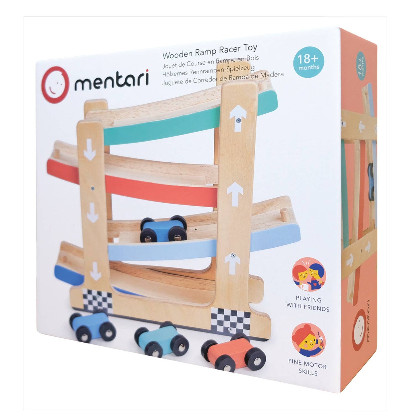 Mentari Wooden Ramp Racer Toy