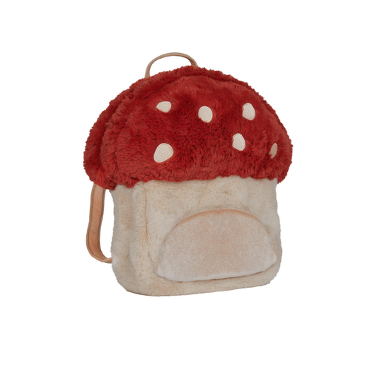 Olli Ella Hopalong Mushroom Backpack - Red