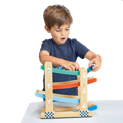 Mentari Wooden Ramp Racer Toy