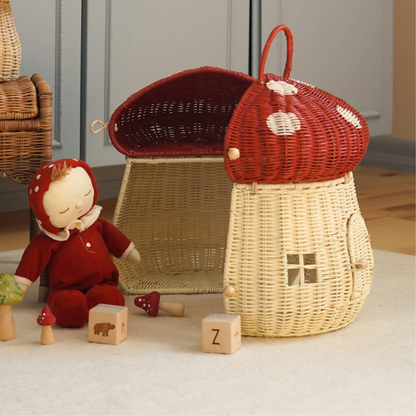 Olli Ella Mushroom Doll House - Red