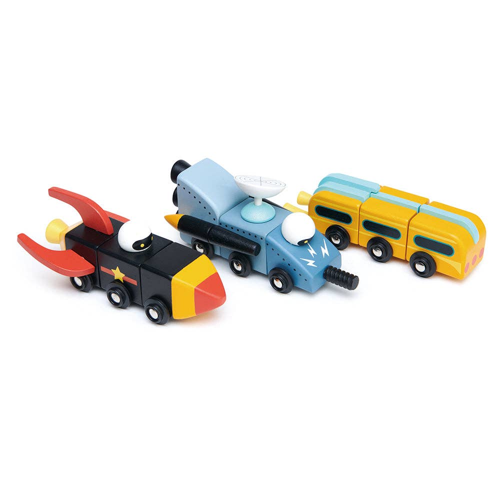 Space Race Wooden Construction Set