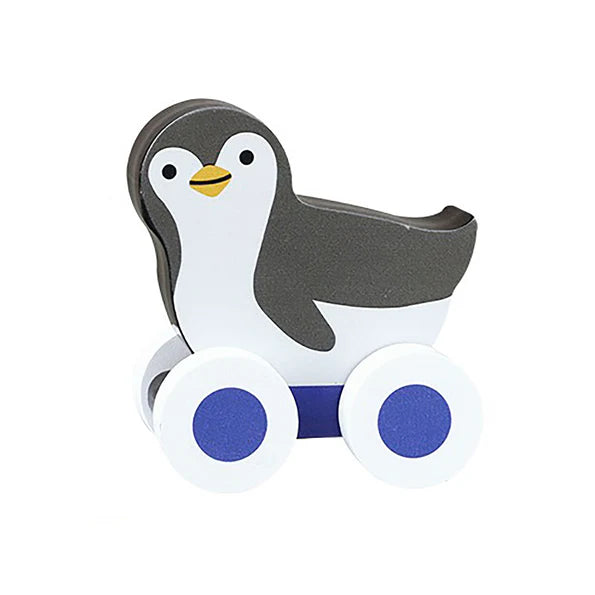 Wooden Penguin Push Along Toy