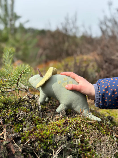 Trike Linen Dinosaur Toy (Triceratops)