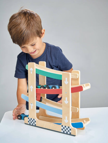 Mentari Wooden Ramp Racer Toy