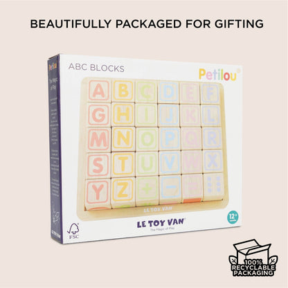 ABC Wooden Learning Blocks - Letters, Numbers & Phonics