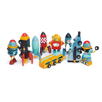 Space Race Wooden Construction Set