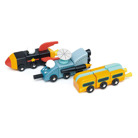 Space Race Wooden Construction Set
