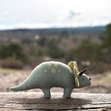 Trike Linen Dinosaur Toy (Triceratops)